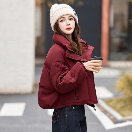 FA48988# 短款棉服女小个子冬装新款韩版时尚立领外套高端外套 服裝批發女裝批發服飾貨源