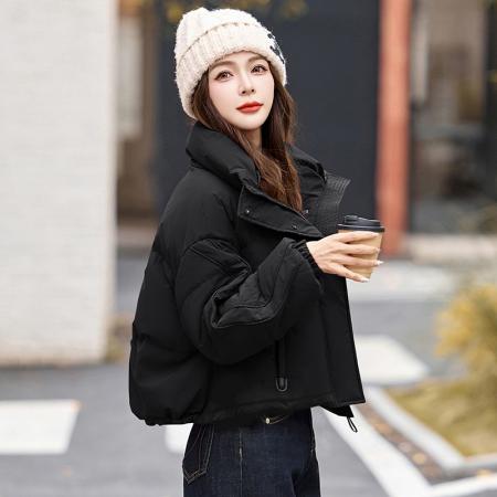 FA48988# 短款棉服女小个子冬装新款韩版时尚立领外套高端外套 服裝批發女裝批發服飾貨源