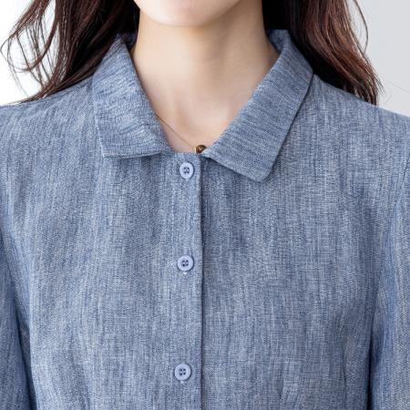 FA49028# polo领宽松衬衫女秋季高级感时尚洋气休闲上衣 服裝批發女裝批發服飾貨源