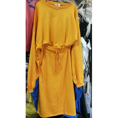 FA49043# 休闲慵懒卫衣+抽绳半身裙不加绒套装 服裝批發女裝批發服飾貨源