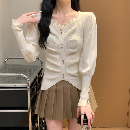 FA49067# 三色针织衫打底衫 服裝批發女裝批發服飾貨源