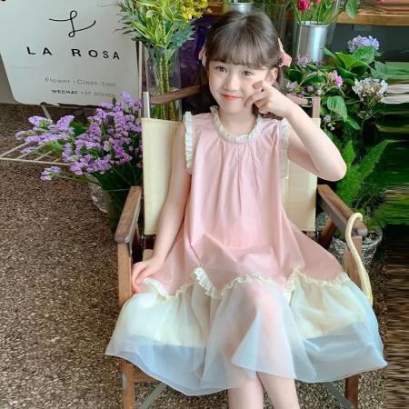 FA49078# 女童连衣裙夏...