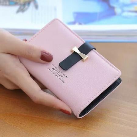 TJ2101# 普瑞蒂蝴碟结抽带卡包女日韩可爱小清新女士迷你小巧银行卡包卡套
