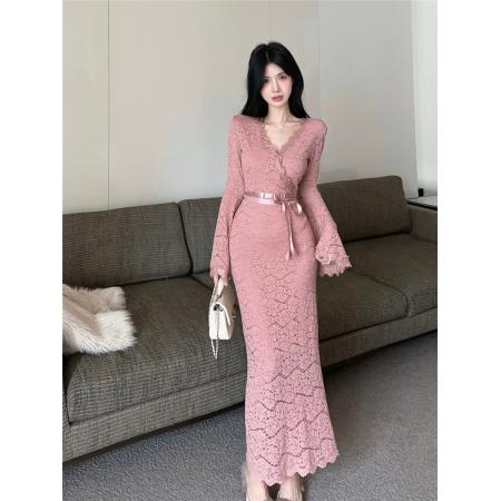 FA49110# 温柔女人香法式浪漫显瘦气质时尚连衣裙 服裝批發女裝批發服飾貨源