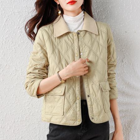 FA49128# 小香风棉服外套女早秋冬新款今年流行爆款轻薄款棉衣 服裝批發女裝批發服飾貨源