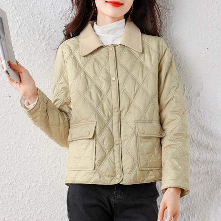 FA49128# 小香风棉服外套女早秋冬新款今年流行爆款轻薄款棉衣 服裝批發女裝批發服飾貨源