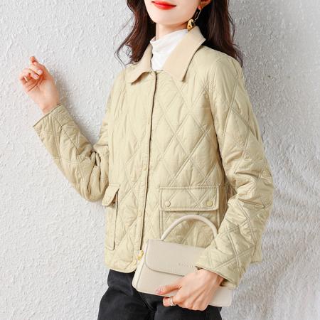 FA49128# 小香风棉服外套女早秋冬新款今年流行爆款轻薄款棉衣 服裝批發女裝批發服飾貨源