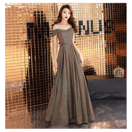 FA49321# 晚礼服裙女宴会高贵优雅显瘦性感气质名媛年会长连衣