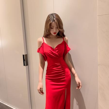 新款宴会晚礼服女新款长款端庄大气高贵优雅名媛气质主持人