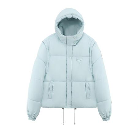 冬季新款韩版短款棉服女可脱卸网红时尚泡芙马甲外套 服裝批發女裝批發服飾貨源