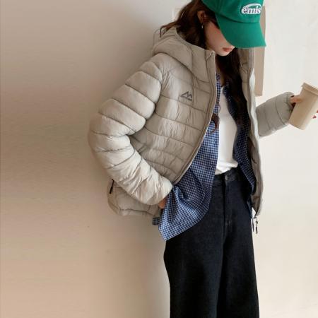 FA49488# 大码棉服女冬季新款轻薄连帽小棉袄韩版宽松时尚保暖棉衣外套 服裝批發女裝批發服飾貨源