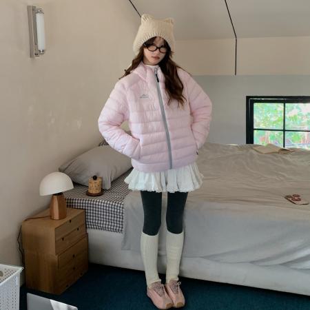 FA49488# 大码棉服女冬季新款轻薄连帽小棉袄韩版宽松时尚保暖棉衣外套 服裝批發女裝批發服飾貨源