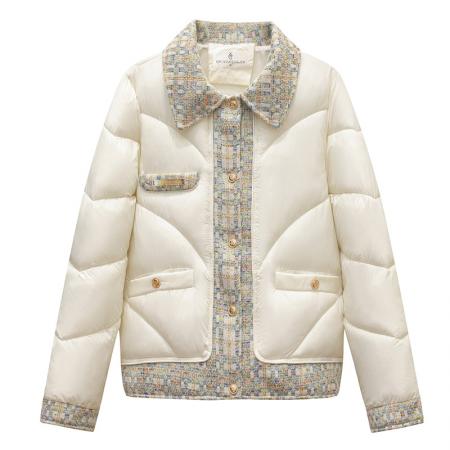 设计感大码收腰羽绒服女中长款新款冬装韩版加厚棉服外套 服裝批發女裝批發服飾貨源