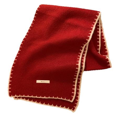 FA49637# 针织毛线围巾女冬季新款韩版围巾加厚学生情侣冬天百搭围脖