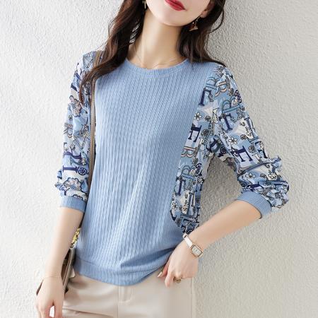 FA49731# 秋季圆领印花...