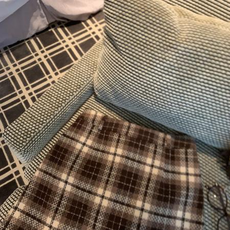 FA49737# 秋冬复古格子半身裙