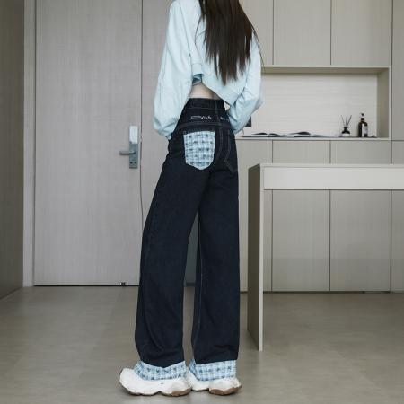 FA49756# -美式卷边格...