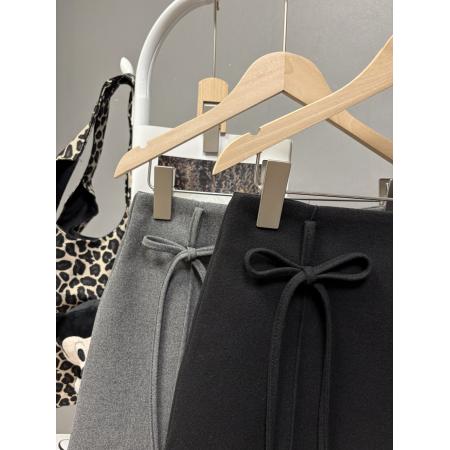 FA49773# 秋冬新款韩系蝴蝶结系带甜美减龄毛呢半身裙a字百搭短裙 服裝批發女裝批發服飾貨源