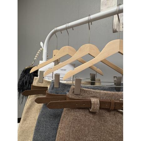 FA49775# 秋冬新款韩系简约复古撞色毛呢半身裙高级感百搭显瘦a字短裙 服裝批發女裝批發服飾貨源