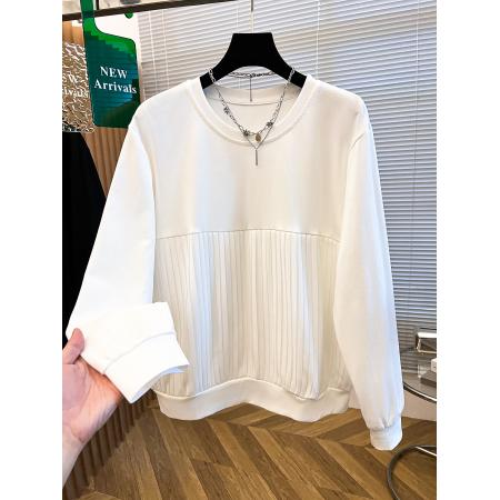 FA49826# 棉长袖t恤女士宽松秋新款外穿丅恤打底大码上衣 服裝批發女裝批發服飾貨源