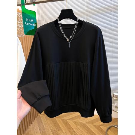 FA49826# 棉长袖t恤女士宽松秋新款外穿丅恤打底大码上衣 服裝批發女裝批發服飾貨源