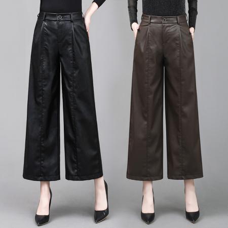 FA49875# PU皮裤韩版...