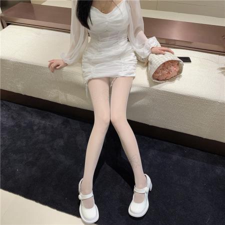 辣妹黑色钻袜薄款丝袜连裤袜纯欲蝴蝶结烫钻女袜 服裝批發女裝批發服飾貨源