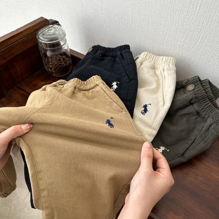 加绒儿童装水洗牛仔裤秋冬新款男女孩潮牌刺绣洋气韩版长裤子 童装批发宝宝服饰批发