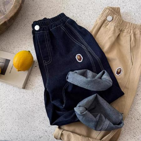 儿童装水洗牛仔裤秋冬新款男女孩...