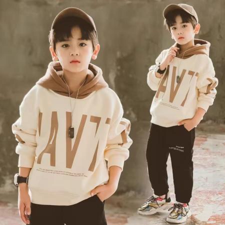 FA49970# 儿童装男童秋装卫衣春秋冬款新款中大童秋季男孩加绒加厚上衣 童装批发宝宝服饰批发