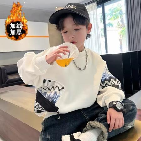 男童卫衣秋冬款新款儿童秋装中大...