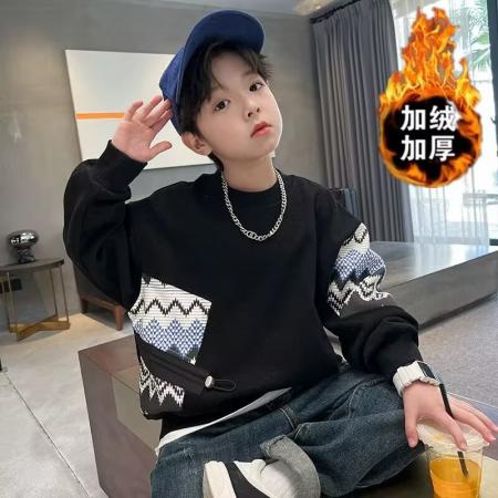 男童卫衣秋冬款新款儿童秋装中大童炸街韩版上衣帅洋气休闲潮 童装批发宝宝服饰批发