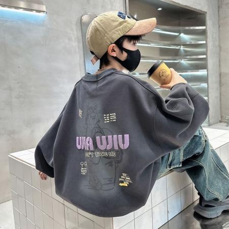 FA49981# 男童秋装卫衣新款大童春秋款休闲长袖儿童秋季宽松上衣帅气潮 童装批发宝宝服饰批发