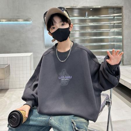 FA49981# 男童秋装卫衣新款大童春秋款休闲长袖儿童秋季宽松上衣帅气潮 童装批发宝宝服饰批发