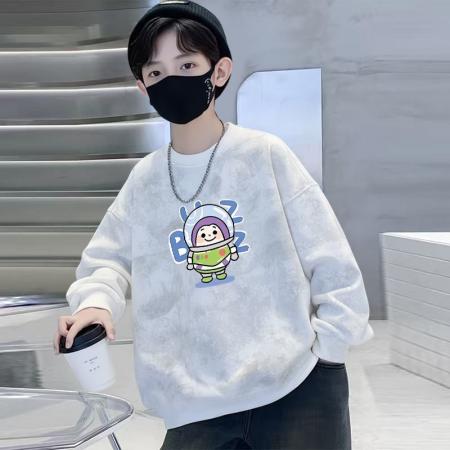 FA49985# 男童帅气加绒卫衣秋冬新款炸街潮春秋装中大童男孩上衣儿童装 童装批发宝宝服饰批发