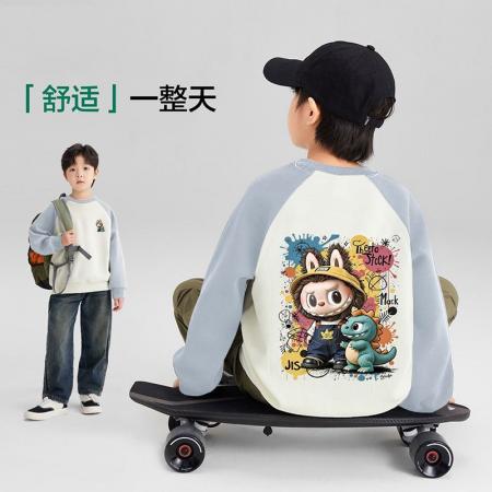 FA49989# 男童秋冬卫衣新款加绒加厚中大童儿童男孩上衣酷帅气时髦潮 童装批发宝宝服饰批发