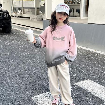 FA49992# 女童卫衣秋冬款新款儿童扎染上衣炸街秋装女大童韩系潮流衣服 童装批发宝宝服饰批发