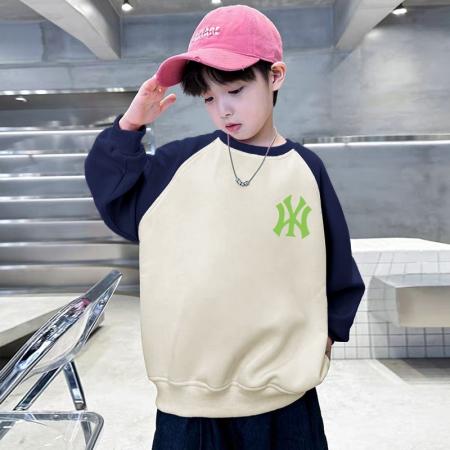 FA49994# 男童卫衣秋冬款新款儿童圆领上衣炸街秋装大童初中生时髦衣服 童装批发宝宝服饰批发