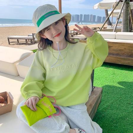 FA50000# 加绒女童卫衣春装新款洋气儿童春秋款长袖小女孩春季童装 童装批发宝宝服饰批发