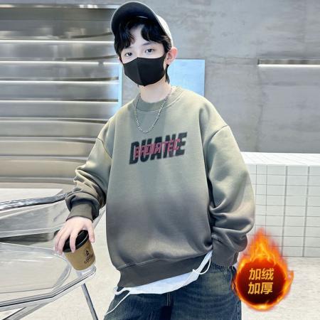 FA50005# 男童卫衣春秋款打底衫新款洋气中大儿童时髦渐变色秋装上衣潮 童装批发宝宝服饰批发