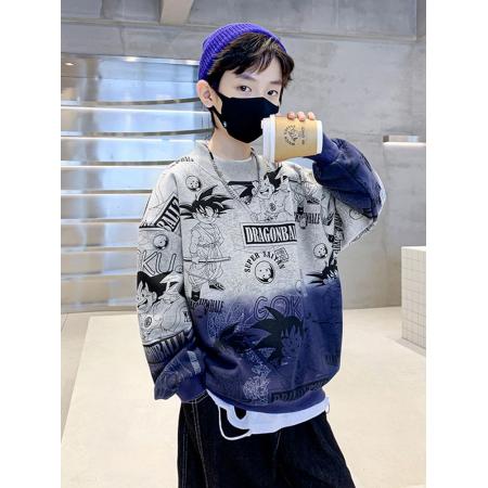 新款春秋款痞帅秋季上衣中大童炸街男孩潮儿童装男童秋装卫衣 童装批发宝宝服饰批发