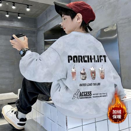 童装卫衣洋气春秋款秋季潮卫衣新款秋装套头中大童上衣男童 童装批发宝宝服饰批发