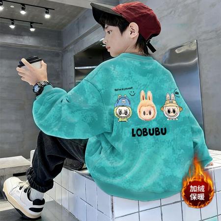 儿童装男童秋装卫衣春秋新款中大童男孩秋冬季扎染长袖上衣潮 童装批发宝宝服饰批发