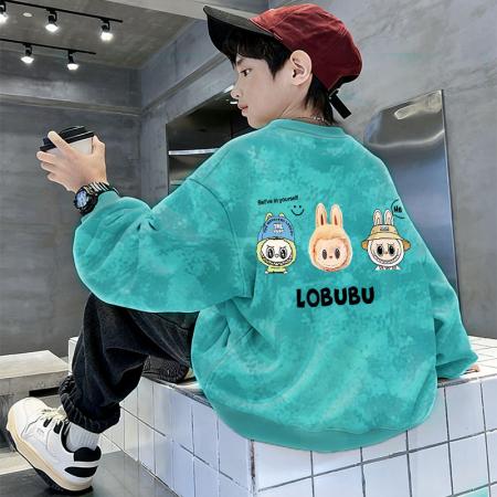 儿童装男童秋装卫衣春秋新款中大童男孩秋冬季扎染长袖上衣潮 童装批发宝宝服饰批发