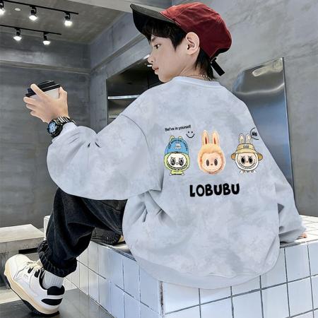 儿童装男童秋装卫衣春秋新款中大童男孩秋冬季扎染长袖上衣潮 童装批发宝宝服饰批发