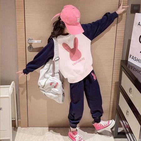 女童卫衣秋冬款新款儿童圆领上衣炸街秋装大童初中生时髦衣服 童装批发宝宝服饰批发