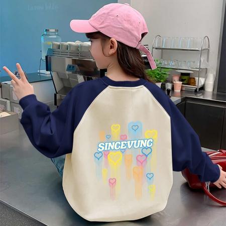 儿童装洋气春秋款秋季潮卫衣新款秋装套头中大童上衣女童 童装批发宝宝服饰批发