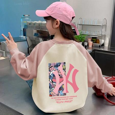 儿童装洋气春秋款秋季潮卫衣新款秋装套头中大童上衣女童 童装批发宝宝服饰批发