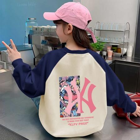 儿童装洋气春秋款秋季潮卫衣新款秋装套头中大童上衣女童 童装批发宝宝服饰批发