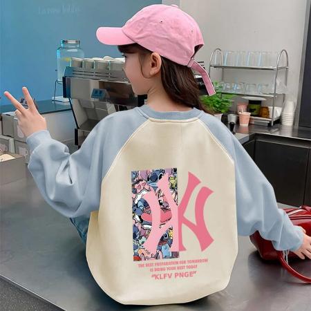 儿童装洋气春秋款秋季潮卫衣新款秋装套头中大童上衣女童 童装批发宝宝服饰批发